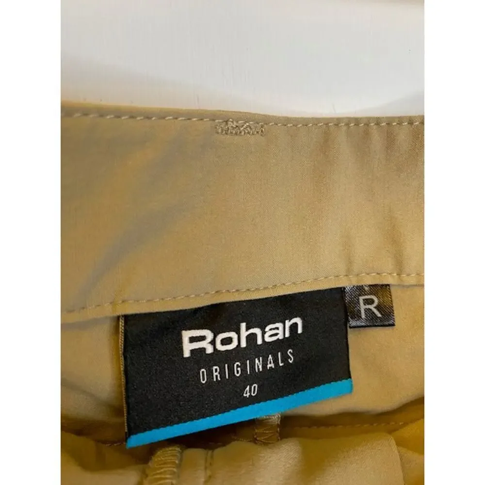 Rohan‎ Mens Pants Size 40 Tan Zipper Pockets Hiking
